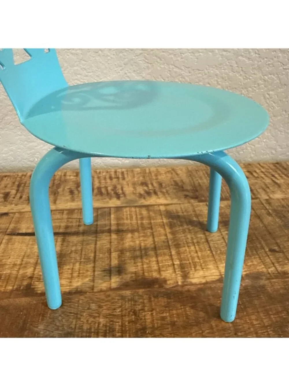 American Girl Doll Gourmet Kitchen Metal Chair Blue Color Metal Retired Star